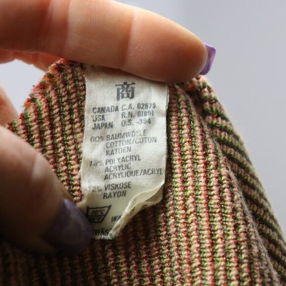 Vintage Crisca Made in Western Germany “Exotic Spices” Graphic Sweater Size 36 - Picture 7 of 7